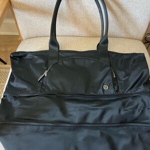 Lululemon Athletica Black Travel or Gym Tote Bag
